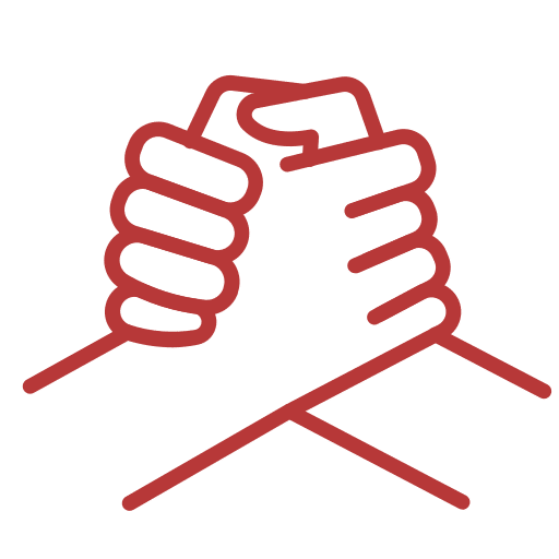 Respect, love, gestures and collaboration icon